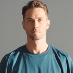 V-neck cotton T-shirt